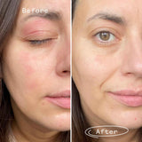 Pai Skincare Feather Canyon eye cream before & after
